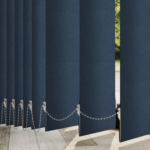 Waters Blackout Made to Measure Vertical Blinds Waters Navy