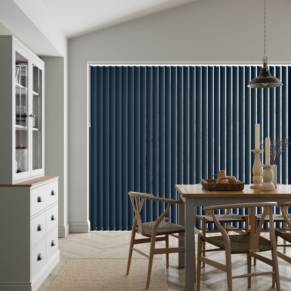 Waters Blackout Made to Measure Vertical Blinds Waters Navy