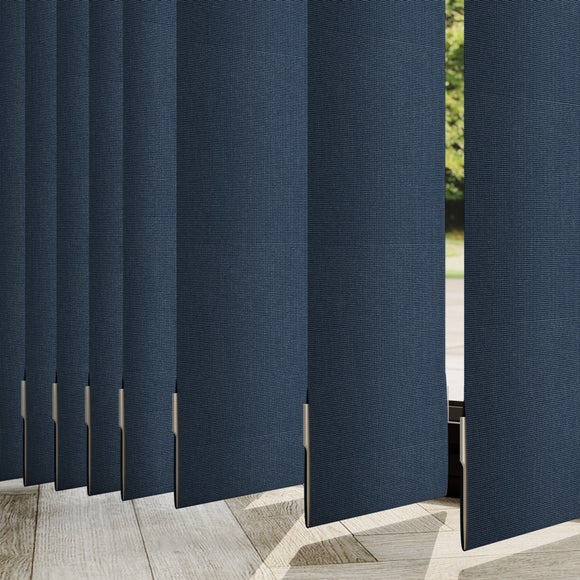 Waters Blackout Made to Measure Vertical Blinds Waters Navy