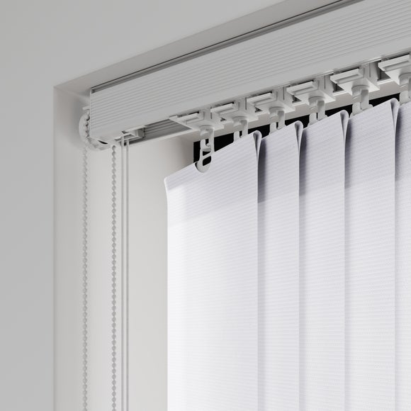 Unilux Blackout Fire Retardant Made to Measure Vertical Blind Unilux White
