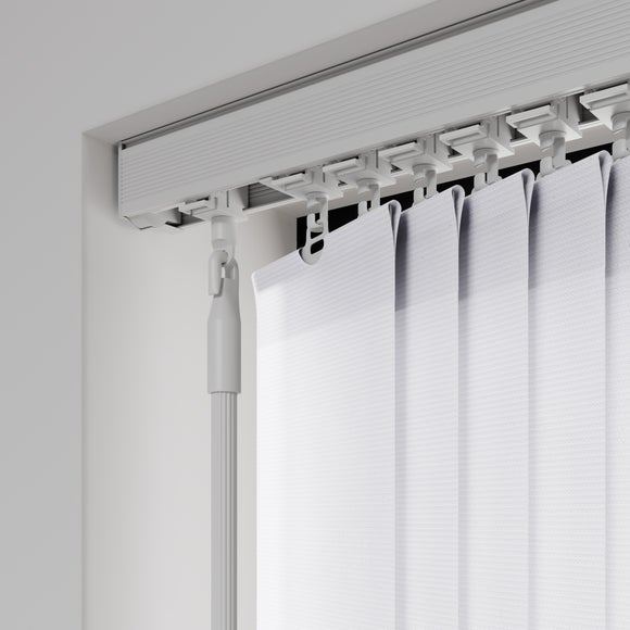Unilux Blackout Fire Retardant Made to Measure Vertical Blind Unilux White