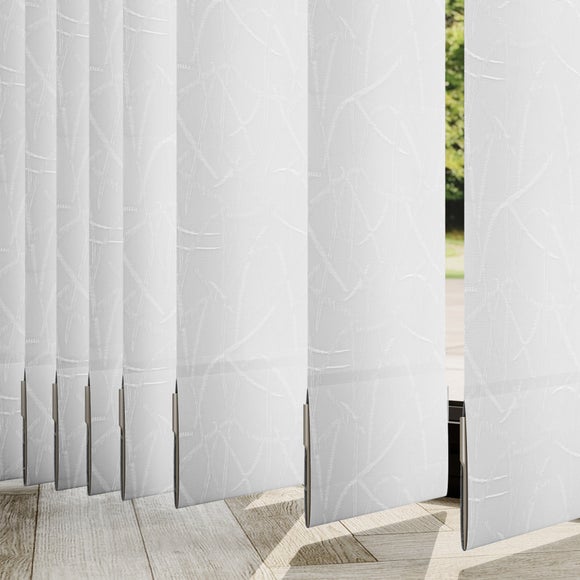 Bamboo Made to Measure Vertical Blinds Bamboo White