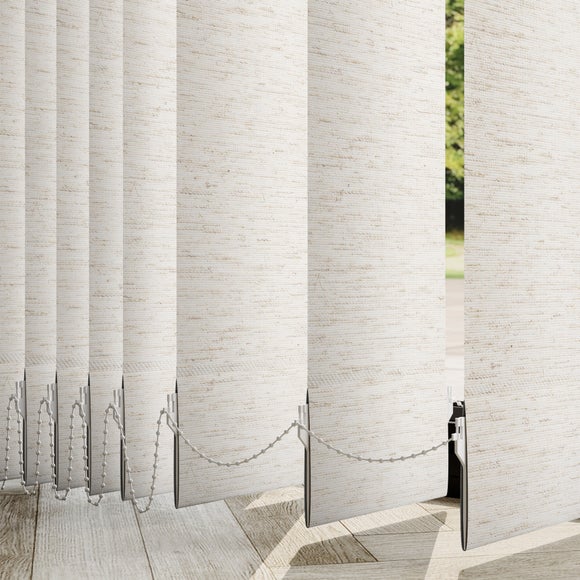 Linen Made to Measure Vertical Blind Linen Natural