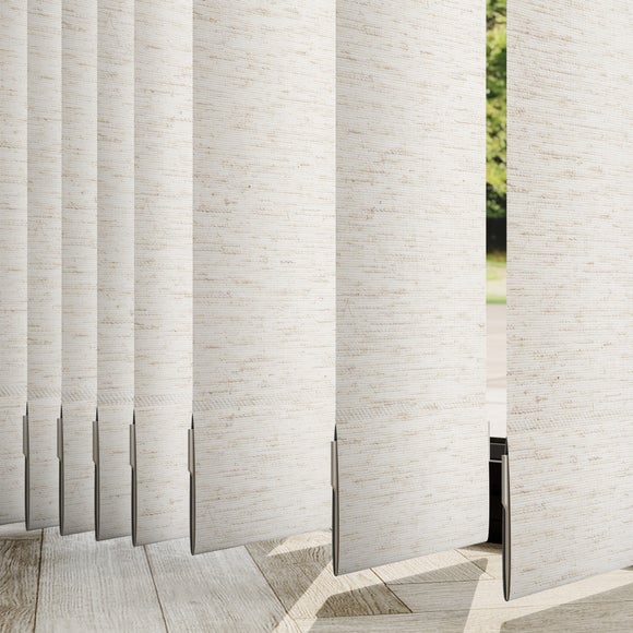 Linen Made to Measure Vertical Blind Linen Natural