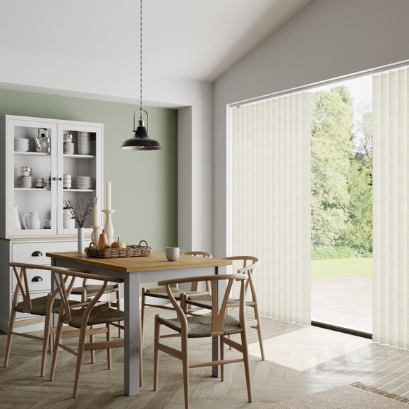 Bamboo Made to Measure Vertical Blinds Bamboo Cream