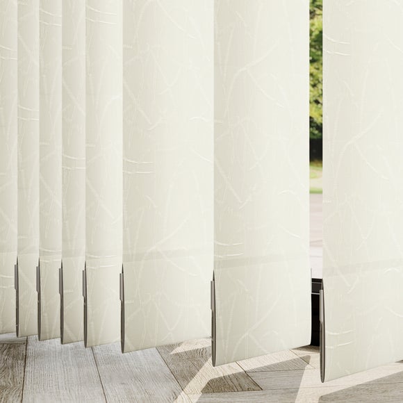 Bamboo Made to Measure Vertical Blinds Bamboo Cream