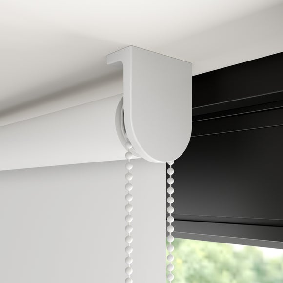 Aura Made to Measure Fire Retardant Blackout Roller Blind Aura White