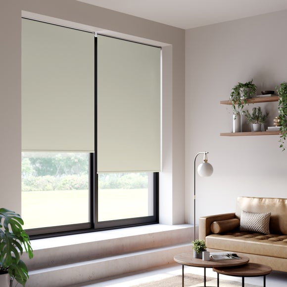 Aura Made to Measure Fire Retardant Blackout Roller Blind Aura Taupe