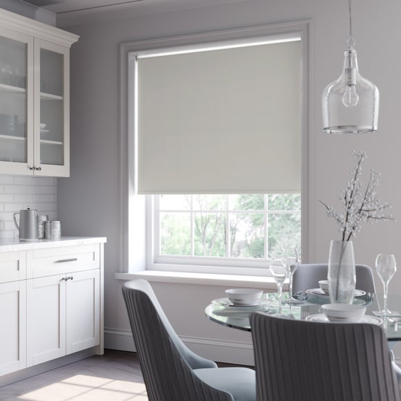 Aura Made to Measure Fire Retardant Blackout Roller Blind Aura Dove Grey