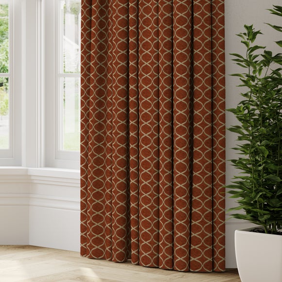 Trellis Made to Measure Curtains Trellis Burnt Orange