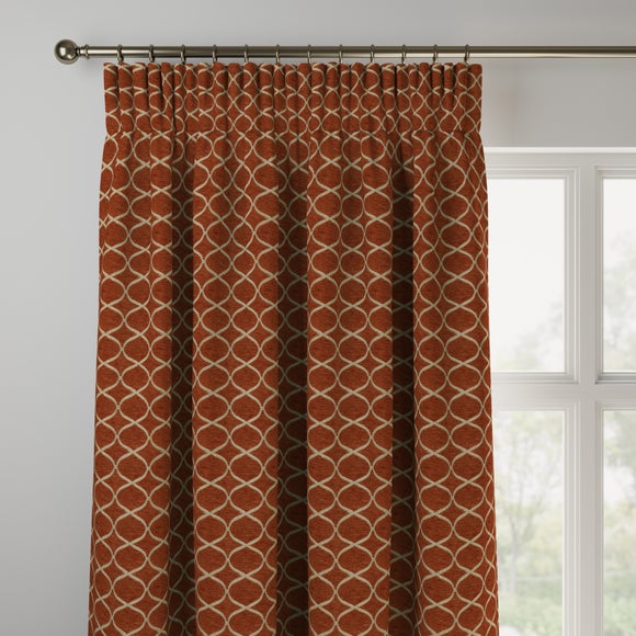Trellis Made to Measure Curtains Trellis Burnt Orange