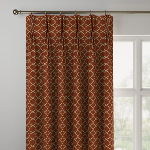 Trellis Made to Measure Curtains Trellis Burnt Orange