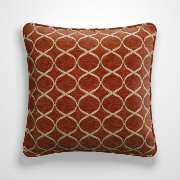 Trellis Made to Order Cushion Cover Trellis Burnt Orange