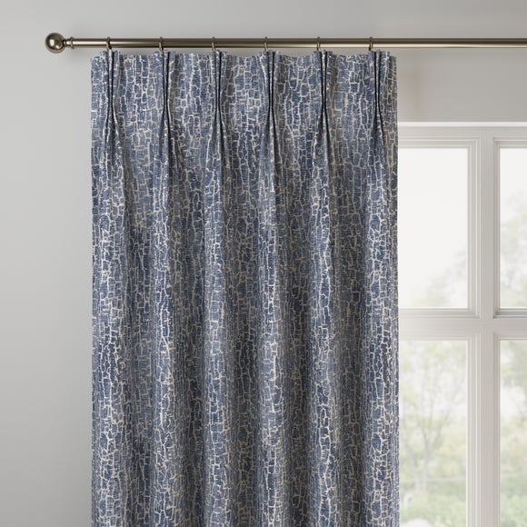 Quartz Made to Measure Curtains Indigo