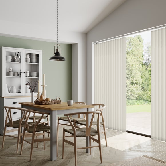 Vine Made to Measure Vertical Blinds Vine Cream Textured