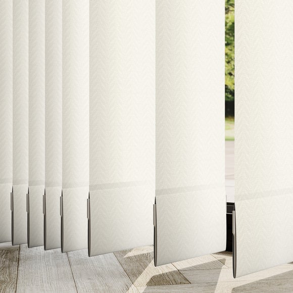 Vine Made to Measure Vertical Blinds Vine Cream Textured