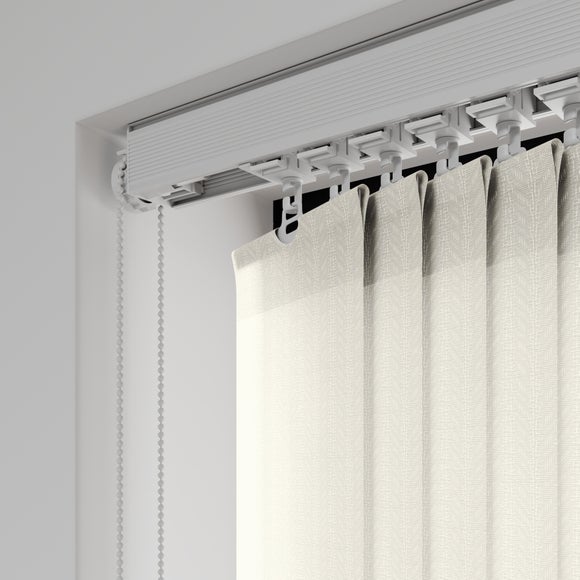 Vine Made to Measure Vertical Blinds Vine Cream Textured