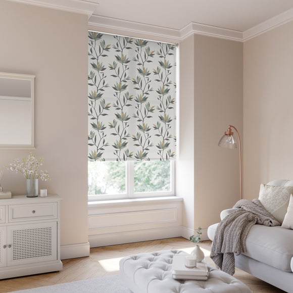 Lily Flame Retardant Daylight Made to Measure Roller Blind Lily Mellow Sage
