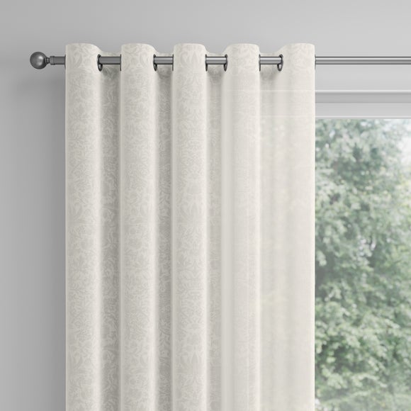 William Morris at Home Strawberry Thief Sheer Made to Measure Voile Curtains Strawberry Thief Sheer Oat Voile