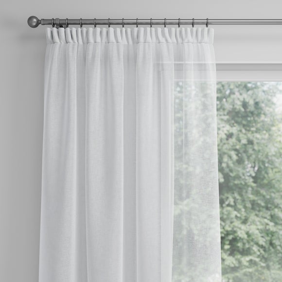 Charisma Made to Measure Voile Curtains Charisma White