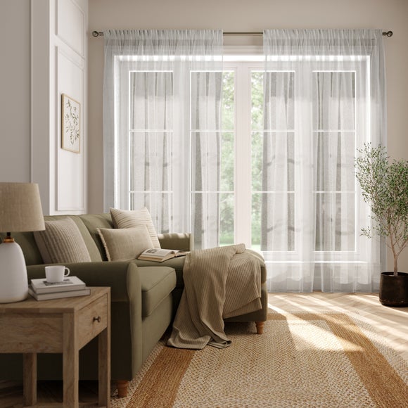 Charisma Made to Measure Voile Curtains Charisma White