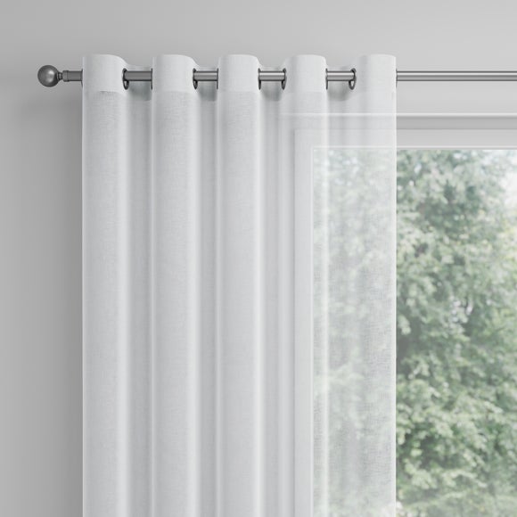 Charisma Made to Measure Voile Curtains Charisma White