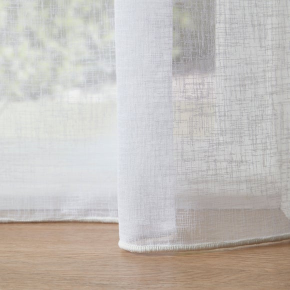 Charisma Made to Measure Voile Curtains Charisma White