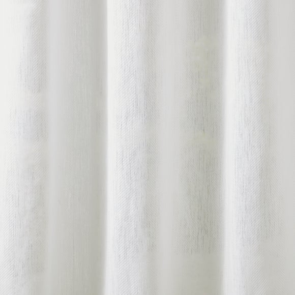 Una Made to Measure Voile Curtains Una White