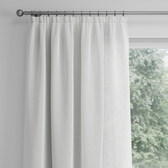 Una Made to Measure Voile Curtains Una White