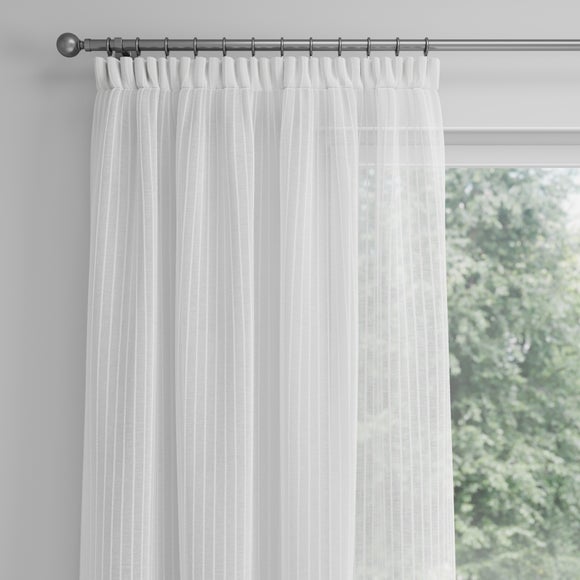 Milo Made to Measure Voile Curtains Milo White