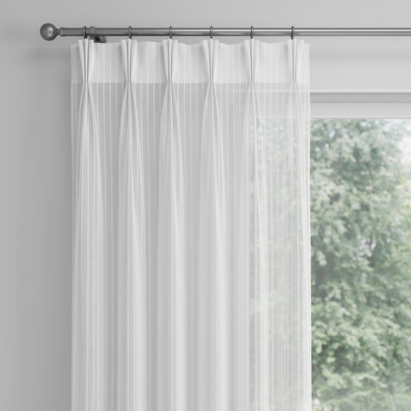 Milo Made to Measure Voile Curtains Milo White