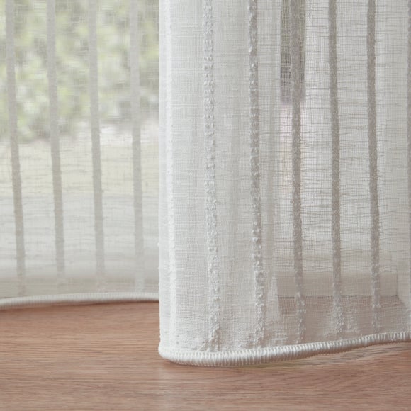 Milo Made to Measure Voile Curtains Milo White