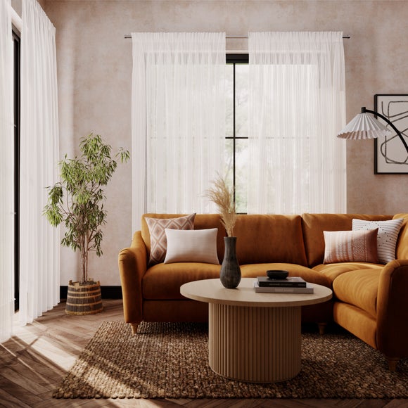 Milo Made to Measure Voile Curtains Milo White