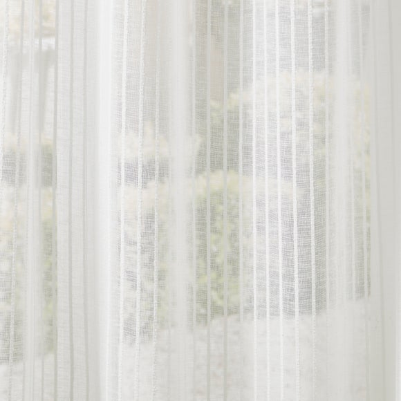 Milo Made to Measure Voile Curtains Milo White
