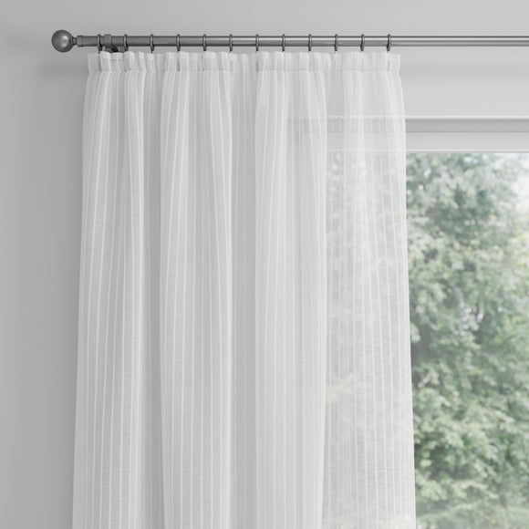 Milo Made to Measure Voile Curtains Milo White