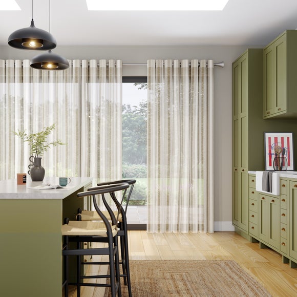 Ives Made to Measure Voile Curtains Ives Natural