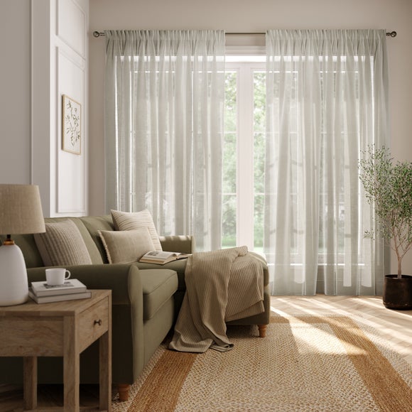 Alin Made to Measure Voile Curtains Alin Chalk