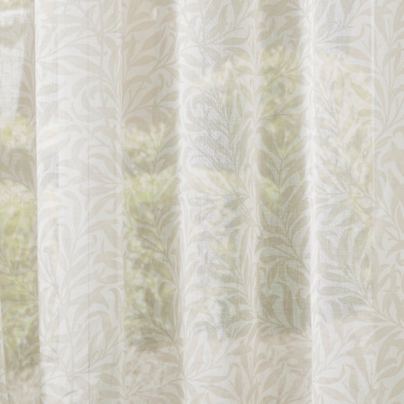 William Morris at Home Willow Bough Sheer Made to Measure Voile Curtains Willow Bough Sheer Sand