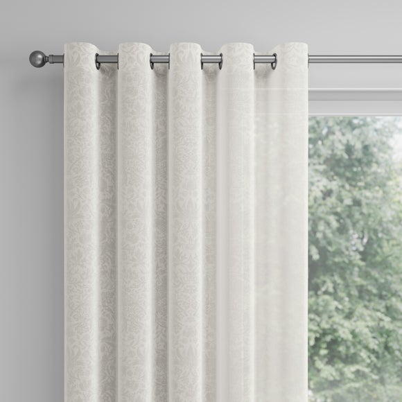 William Morris at Home Strawberry Thief Sheer Made to Measure Voile Curtains Strawberry Thief Sheer Driftwood