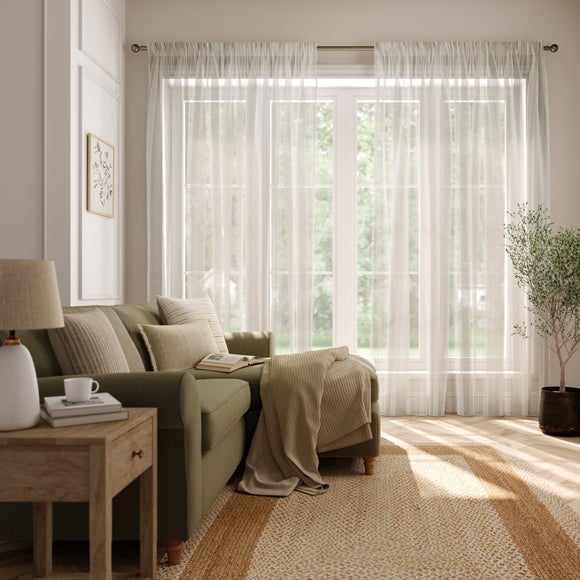 Mira Made to Measure Voile Curtains Mira Natural