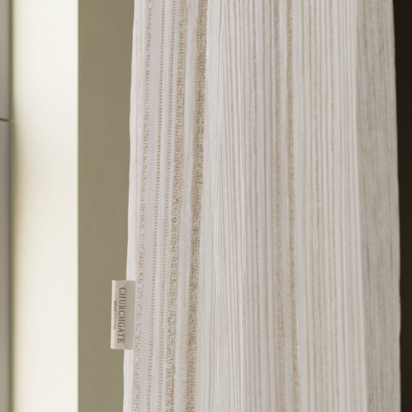 Churchgate Astley Made to Measure Voile Curtains Warm Sand