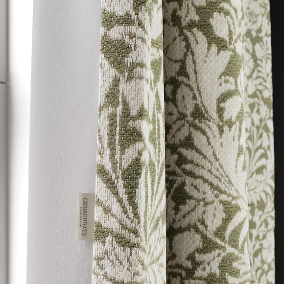 Churchgate Breedon Made to Measure Curtains Olive