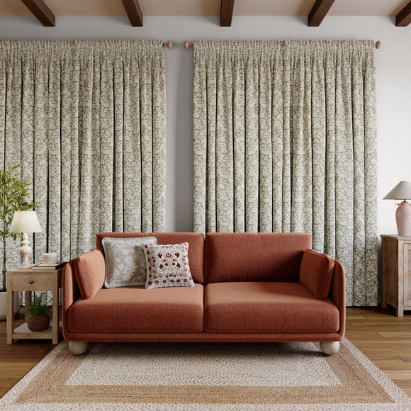 Churchgate Breedon Made to Measure Curtains Olive