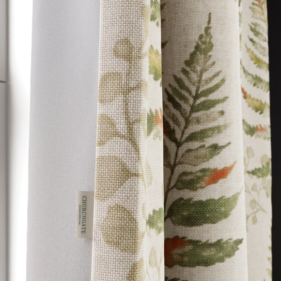 Churchgate Huncote Made to Measure Curtains Moss Green