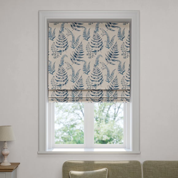 Churchgate Huncote Made to Measure Roman Blind Folkstone Blue