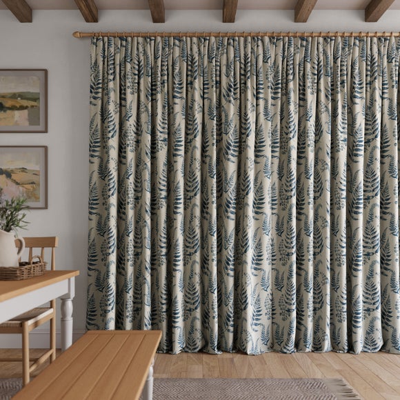 Churchgate Huncote Made to Measure Curtains Folkstone Blue