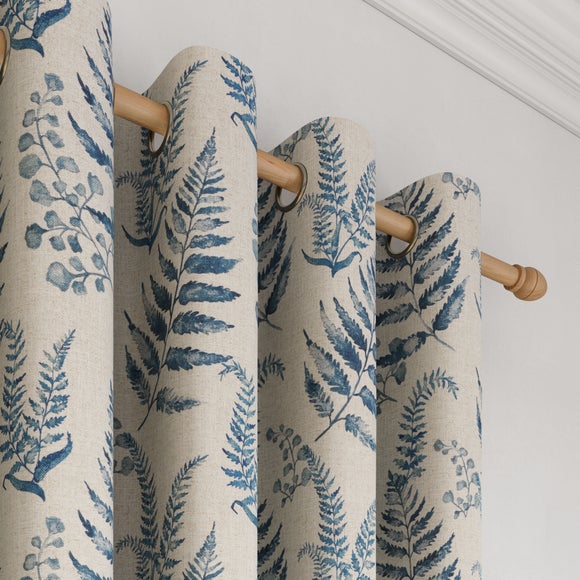 Churchgate Huncote Made to Measure Curtains Folkstone Blue