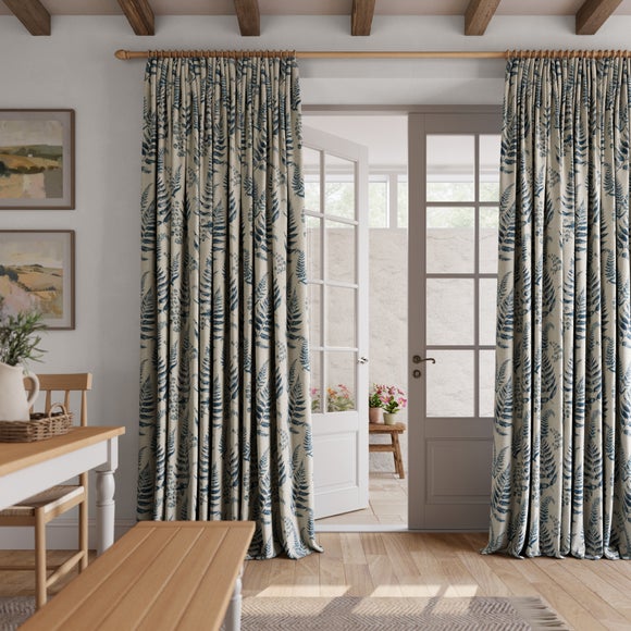 Churchgate Huncote Made to Measure Curtains Folkstone Blue
