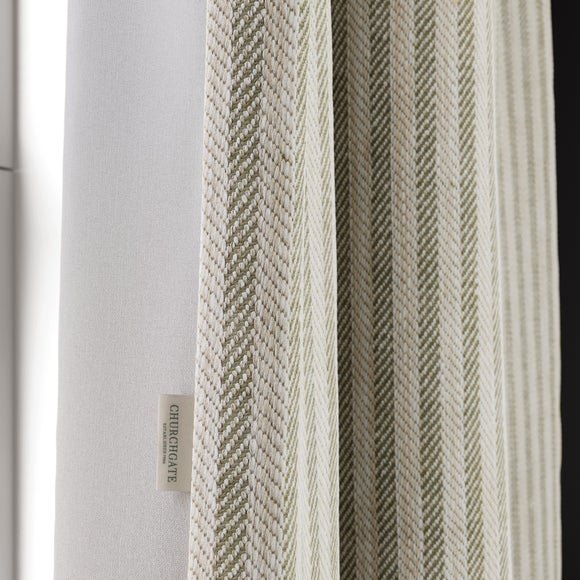 Churchgate Wilson Made to Measure Curtains Olive