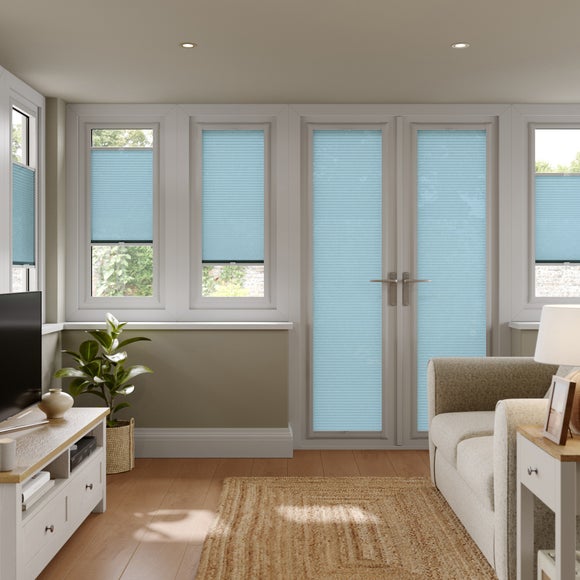 Opaline Daylight Made to Measure Perfect Fit Pleated Blind Opaline Cornflower